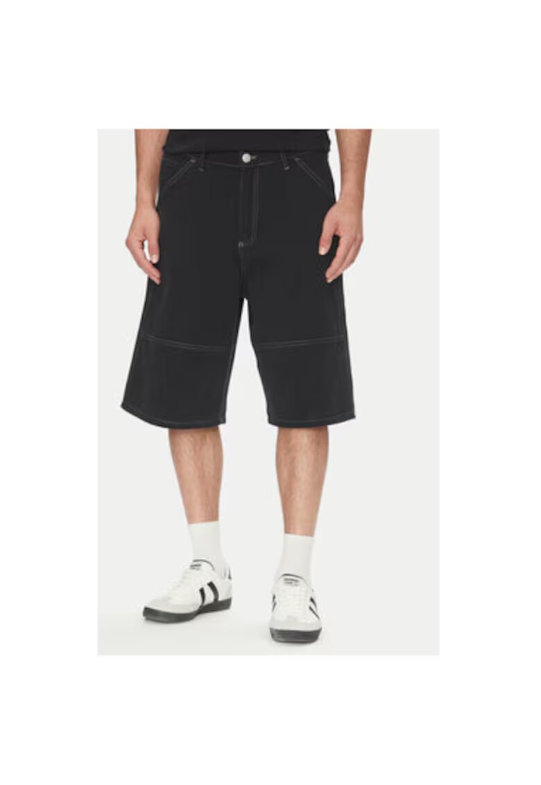 Jack & Jones Pantaloni scurti barbati Jack Jones - 12278222 - Bumbac - Negru - Negru