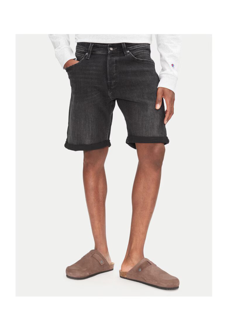 Jack & Jones Pantaloni scurti din denim barbati Jack Jones - 12269608 - Bumbac/Poliester reciclat - Negru - Negru