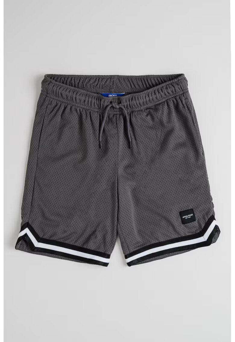 Jack & Jones Pantaloni scurti din plasa Karl - Gri inchis