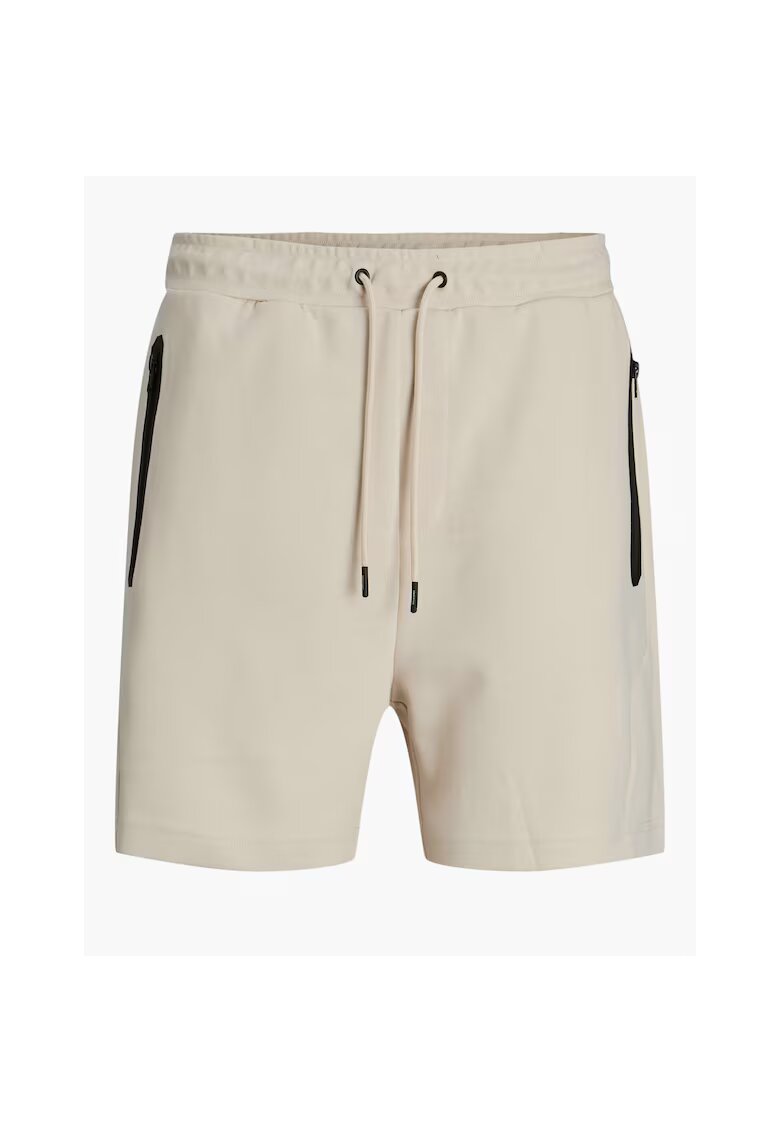 Jack & Jones Pantaloni scurti sport barbati Jack Jones - 12273304 - Poliester/Bumbac - Bej - Bej