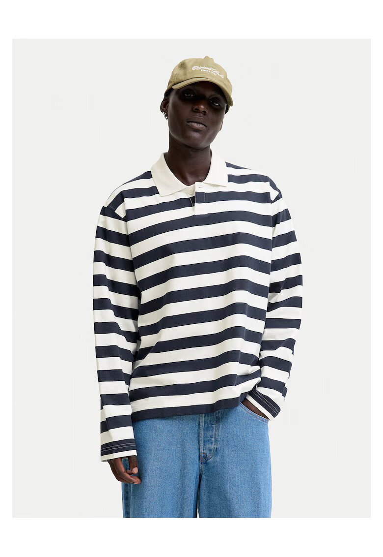 Jack & Jones Polo barbati bleumarin - bumbac