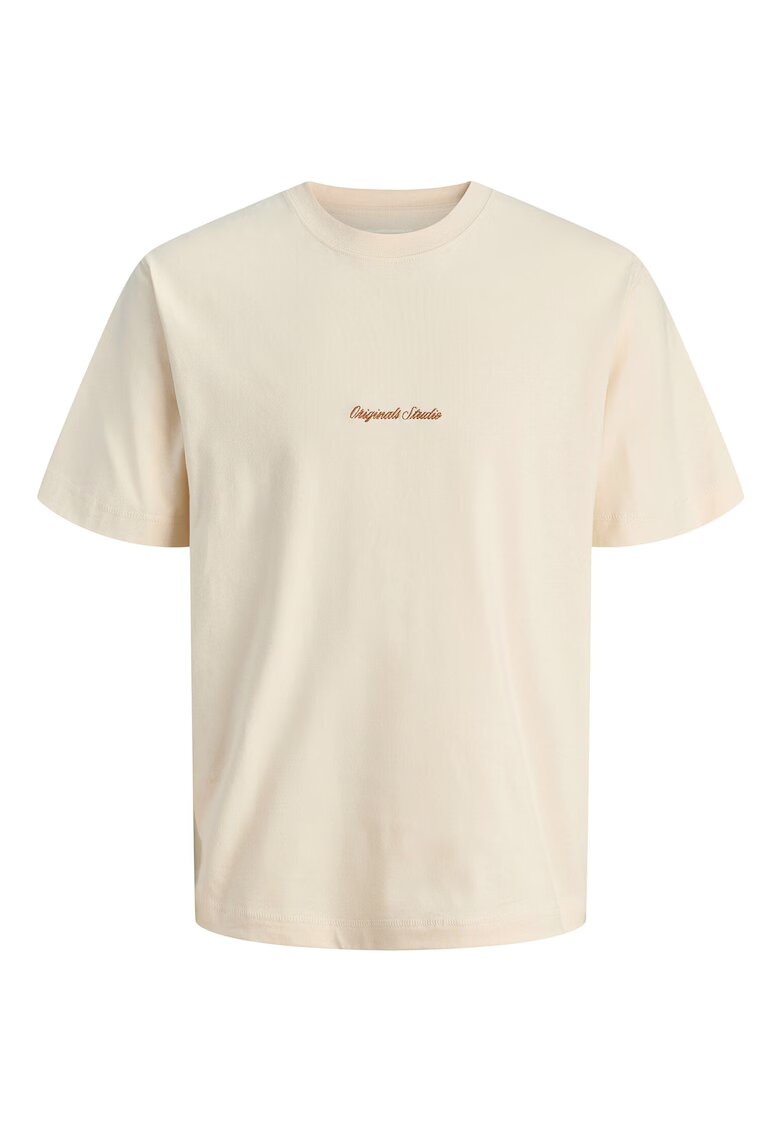 Jack & Jones Tricou barbati - Jack Jones - ecru - 100% bumbac -