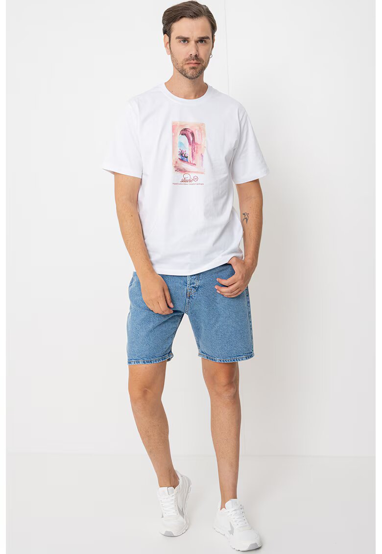 Jack & Jones Tricou cu imprimeu grafic - Rosu/Galben/Alb optic