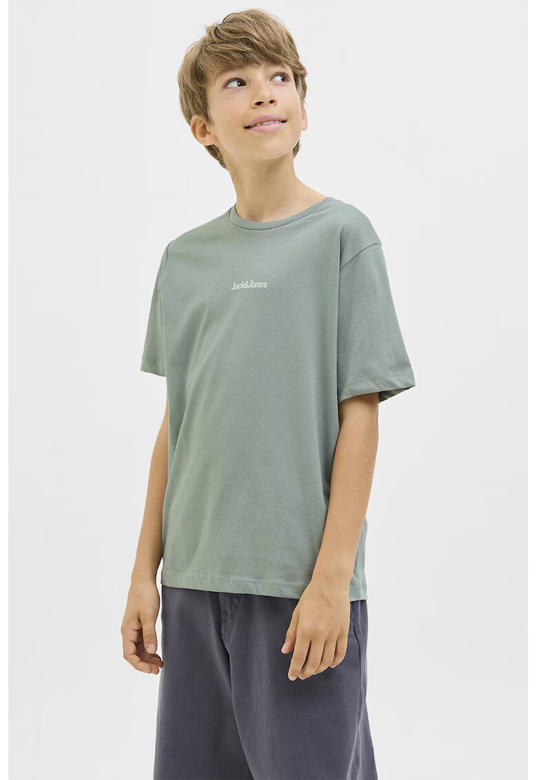 Jack & Jones Tricou de bumbac cu imprimeu logo - Verde pal