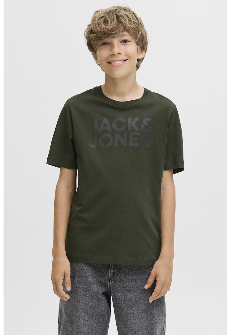 Jack & Jones Tricou din bumbac organic Corp - Verde feriga