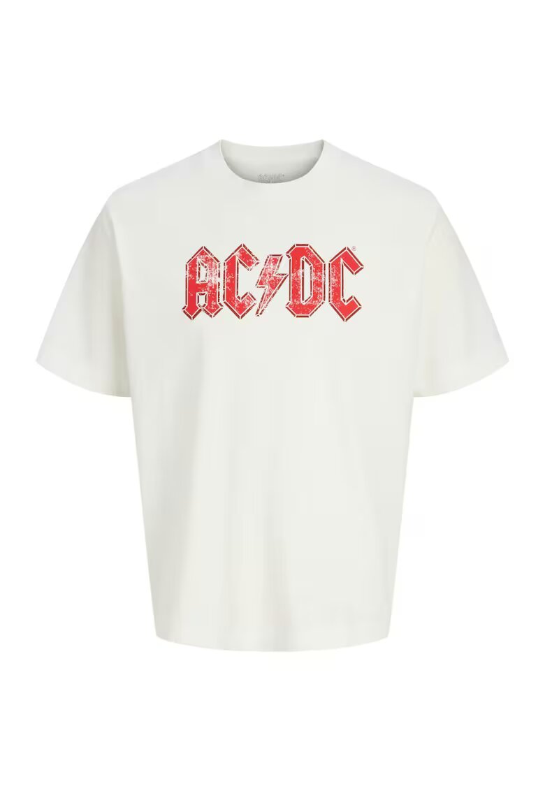 Jack & Jones Tricou JACK &JONES AC DC Crew Neck 50198 - Alb