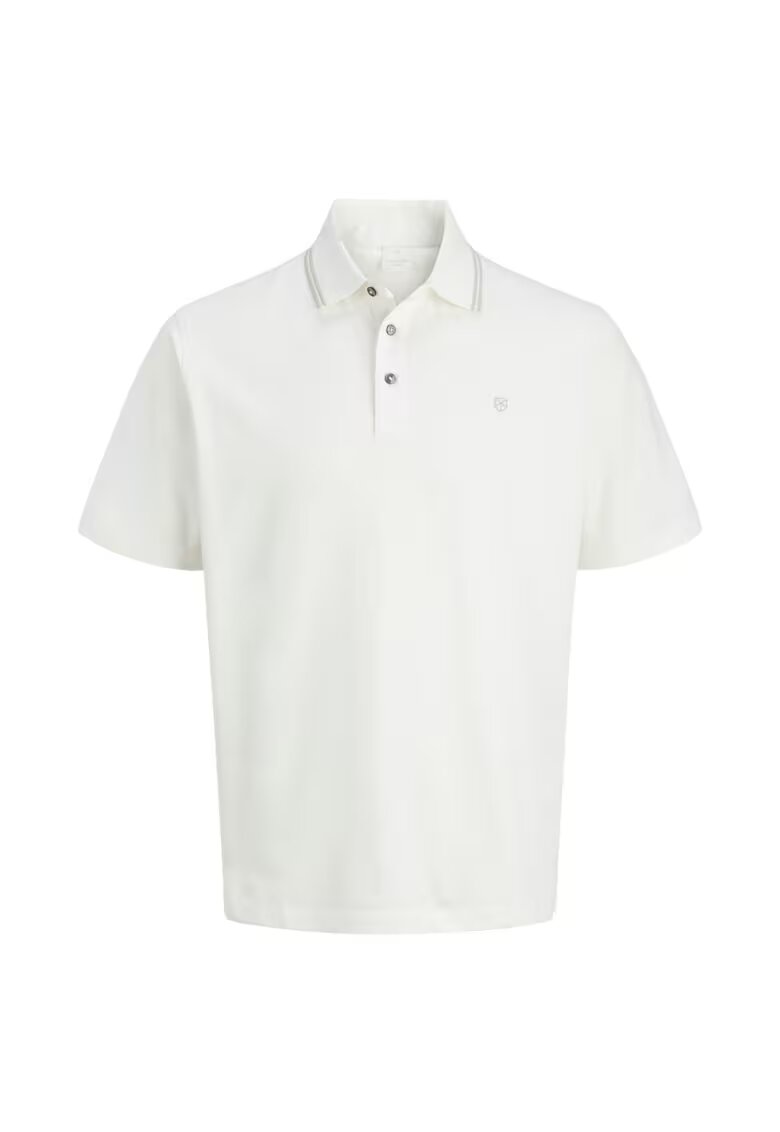Jack & Jones Tricou JACK &JONES Alex Polo SS25 47075 - Alb
