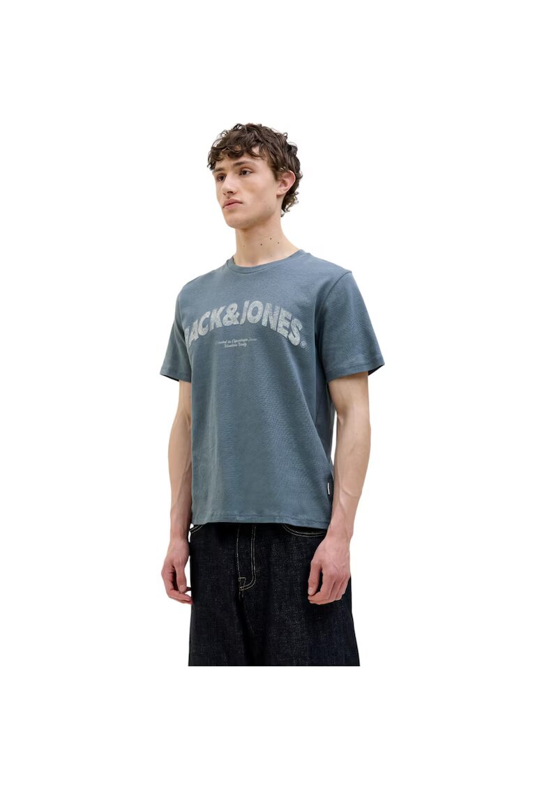 Jack & Jones Tricou JACK &JONES Almeria Bold Branding 43790 - Albastru