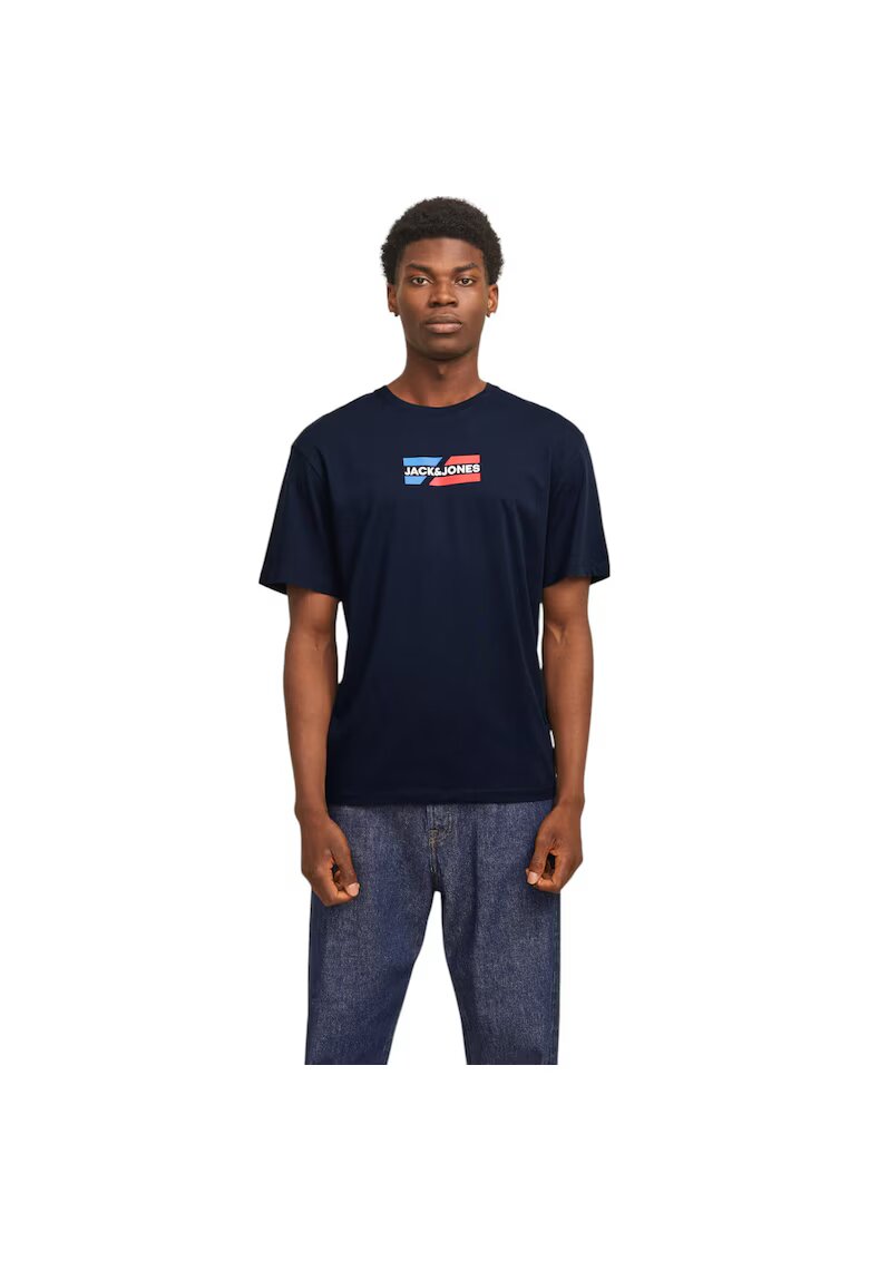 Jack & Jones Tricou JACK &JONES Corp Graphic 38415 - Albastru inchis