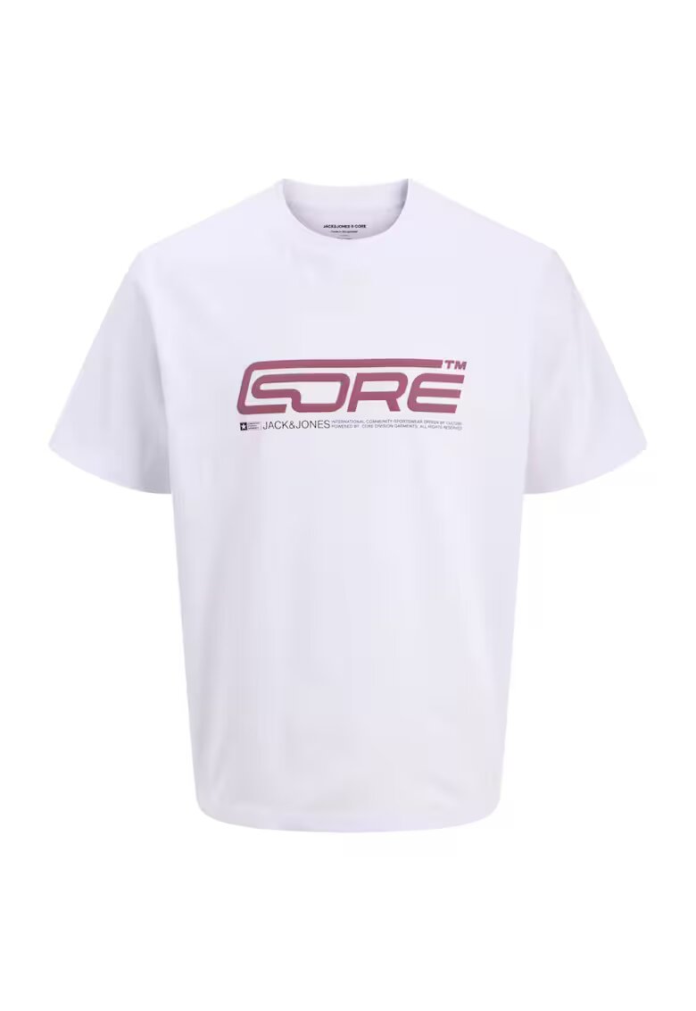 Jack & Jones Tricou JACK &JONES Pulse Big Branding 53455 - Alb