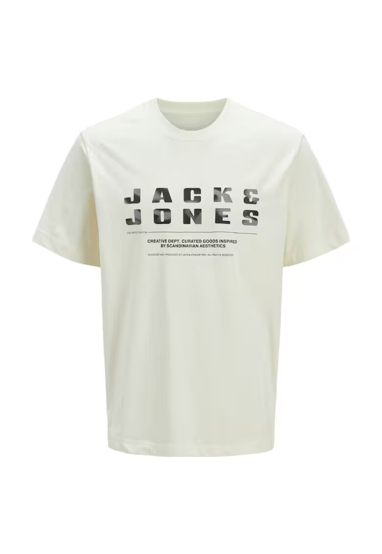 Jack & Jones Tricou JACK &JONES Recharge Front 42688 - Bej