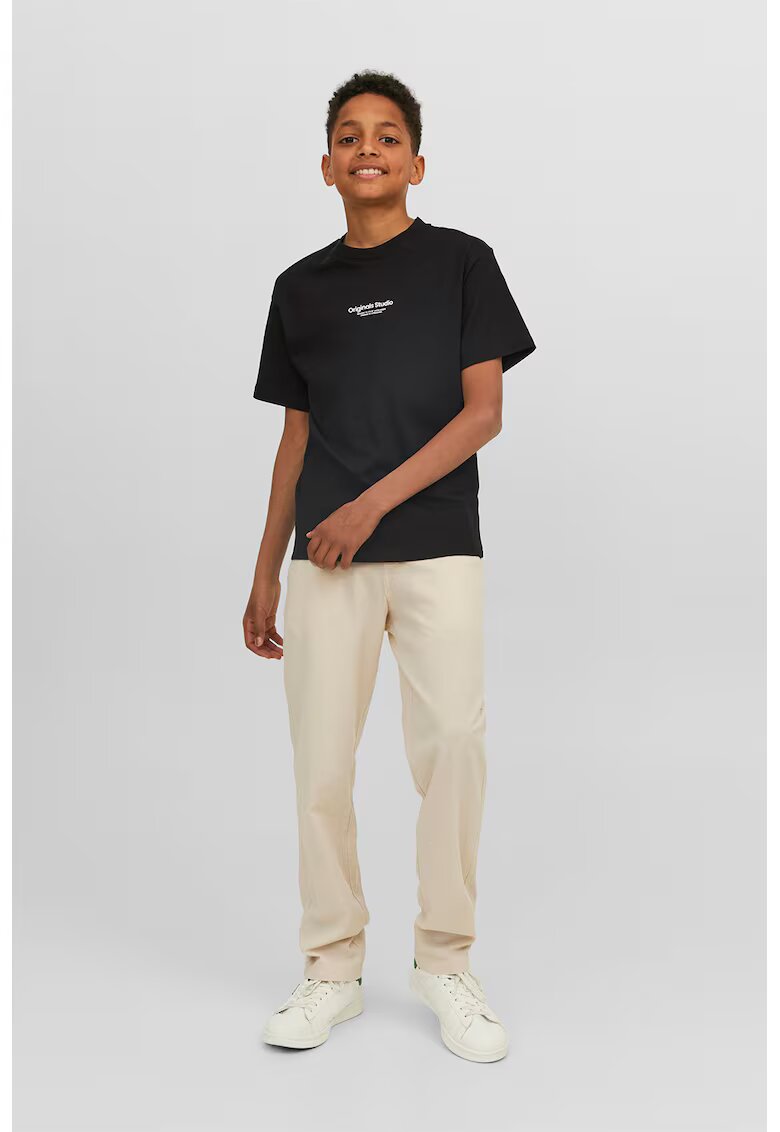 Jack & Jones Tricou lejer cu text - Negru