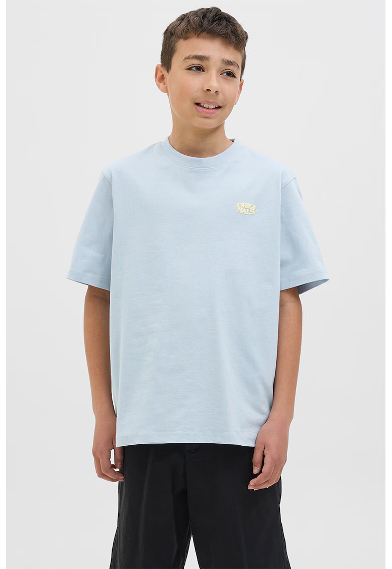 Jack & Jones Tricou lejer din amestec de bumbac organic - Albastru azur