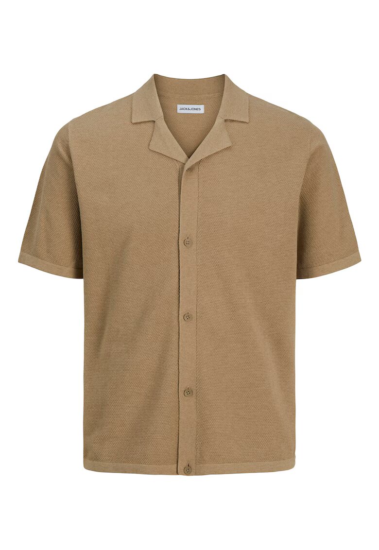 Jack & Jones Tricou Polo barbati Jack Jones - 12268226 - Bumbac/Poliester reciclat - Bej - Bej