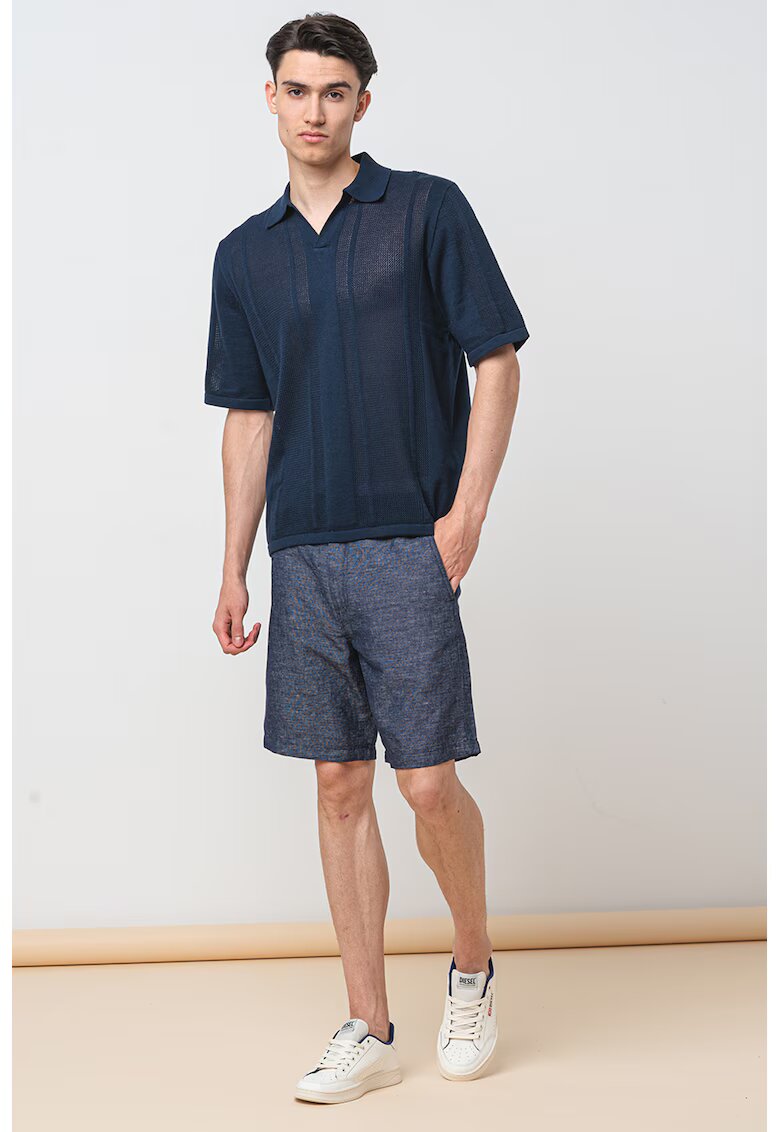 Jack & Jones Tricou polo din bumbac - Bleumarin