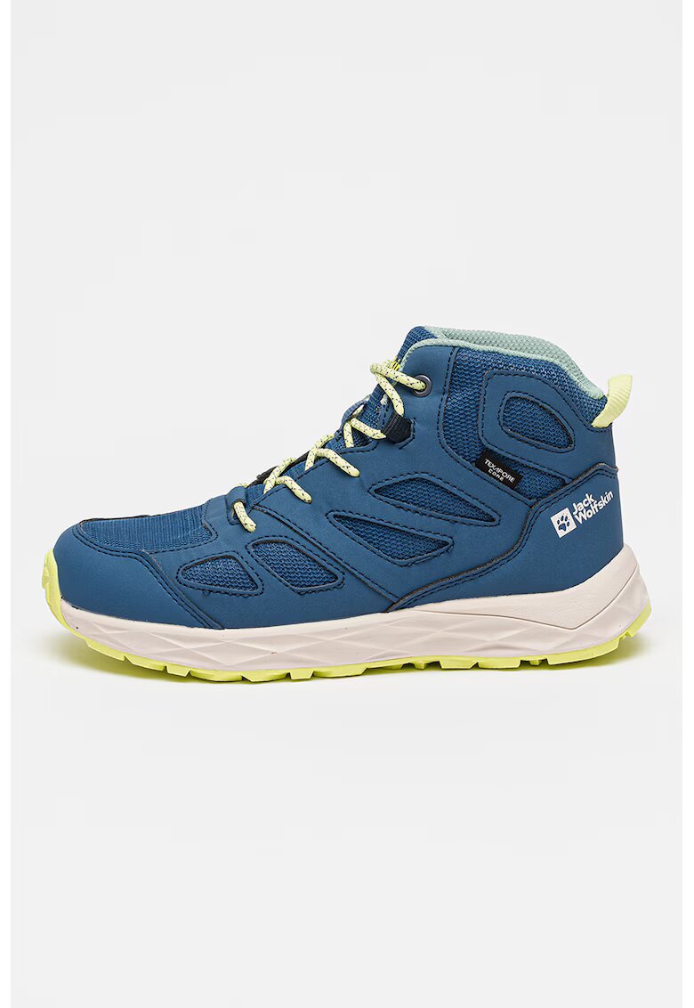 Jack Wolfskin Cizme mid-cut Woodland 2 Texapore - Albastru inchis/Alb optic