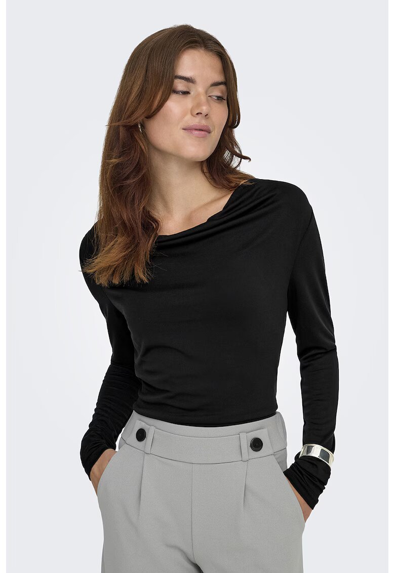 JDY Bluza uni slim fit - Negru