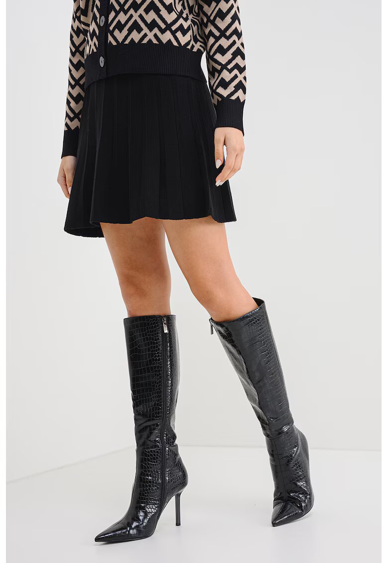JDY Fusta mini evazata - Negru