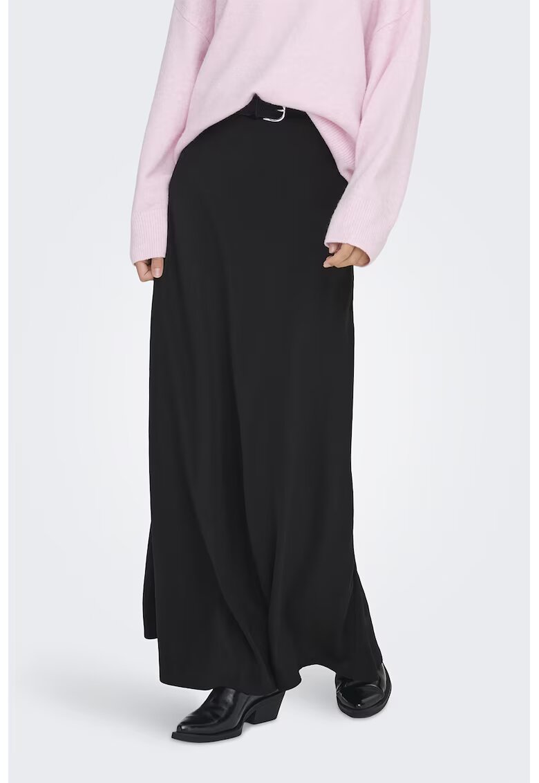 JDY Fusta vaporoasa maxi - Negru