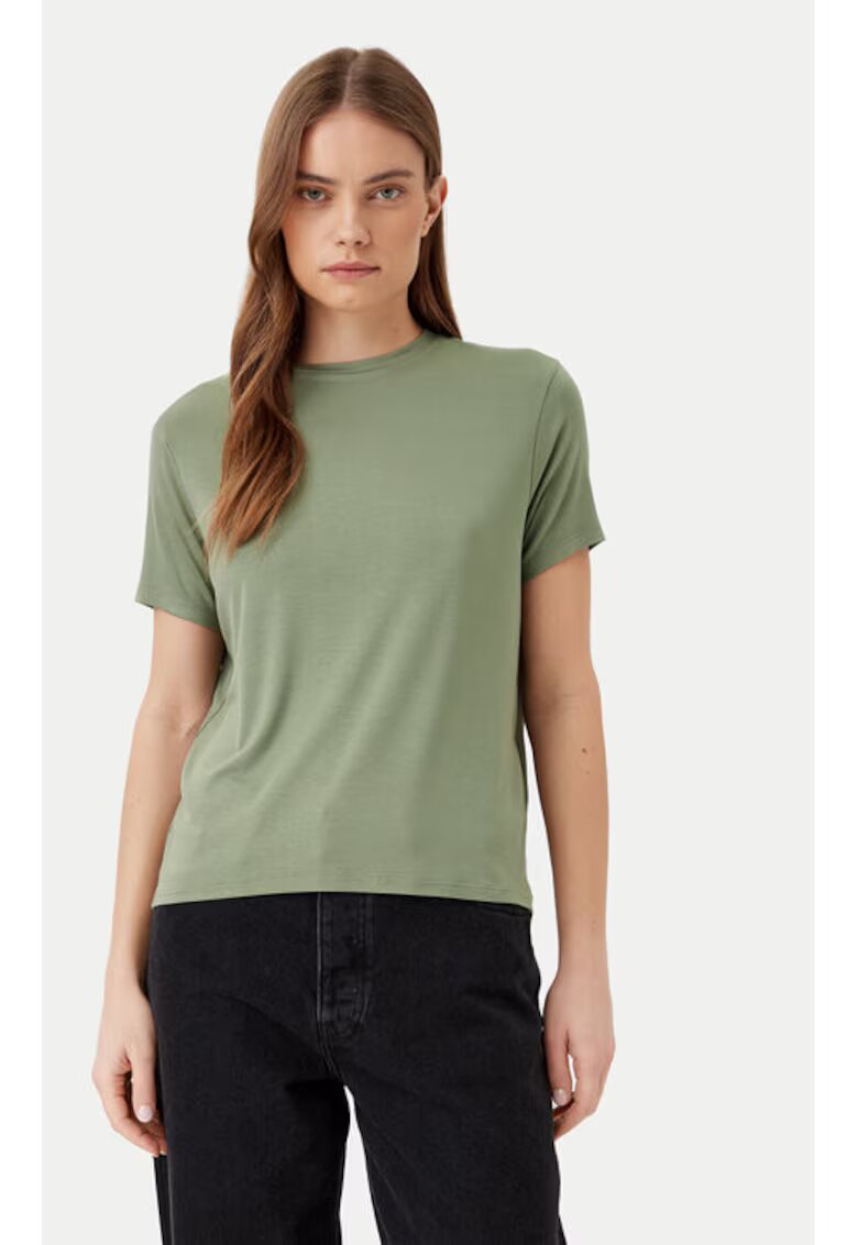 JDY Tricou dama - 304913228 - Viscoza - Verde - Verde