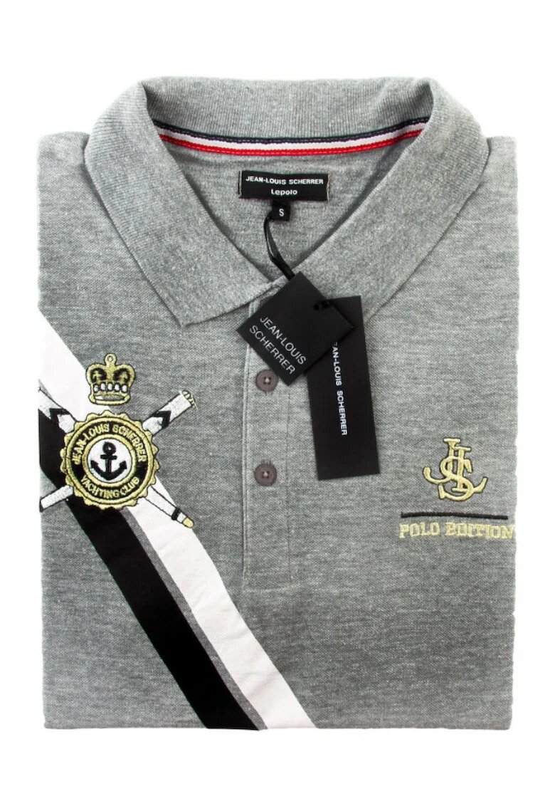 JEAN-LOUIS SCHERRER Tricou polo barbati bumbac - Gri