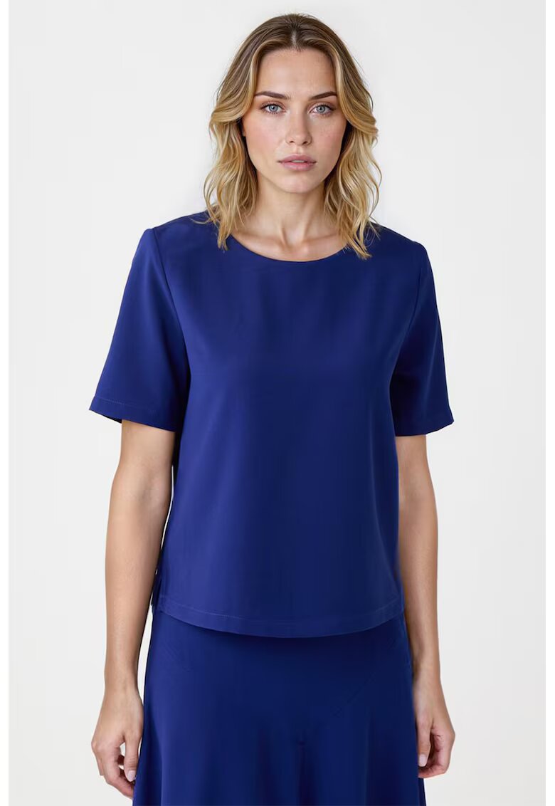 JIMMY KEY Bluza lejera uni - Albastru inchis