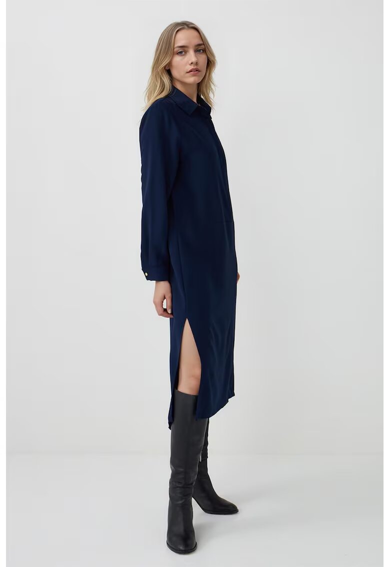 JIMMY KEY Rochie midi lejera - Bleumarin