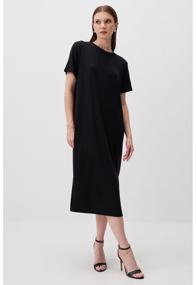 JIMMY KEY Rochie-tricou midi - Negru