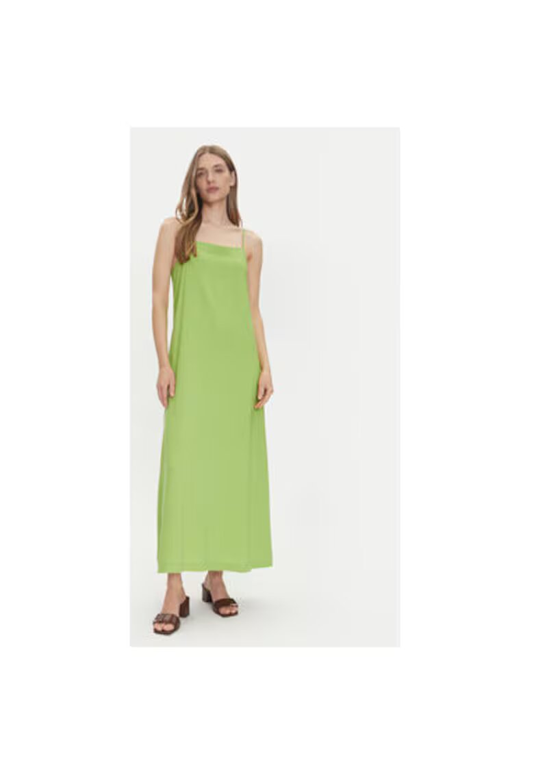 JJXX Rochie maxi din amestesc de in si vascoza - Verde