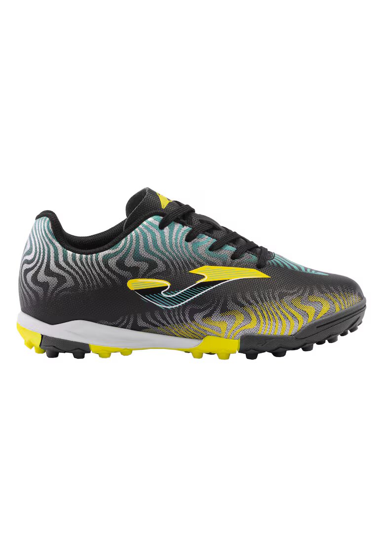 Joma Ghete fotbal copii cu siret Evolution pentru teren sintetic EVJW2401TF - 37 EU - Negru-Galben