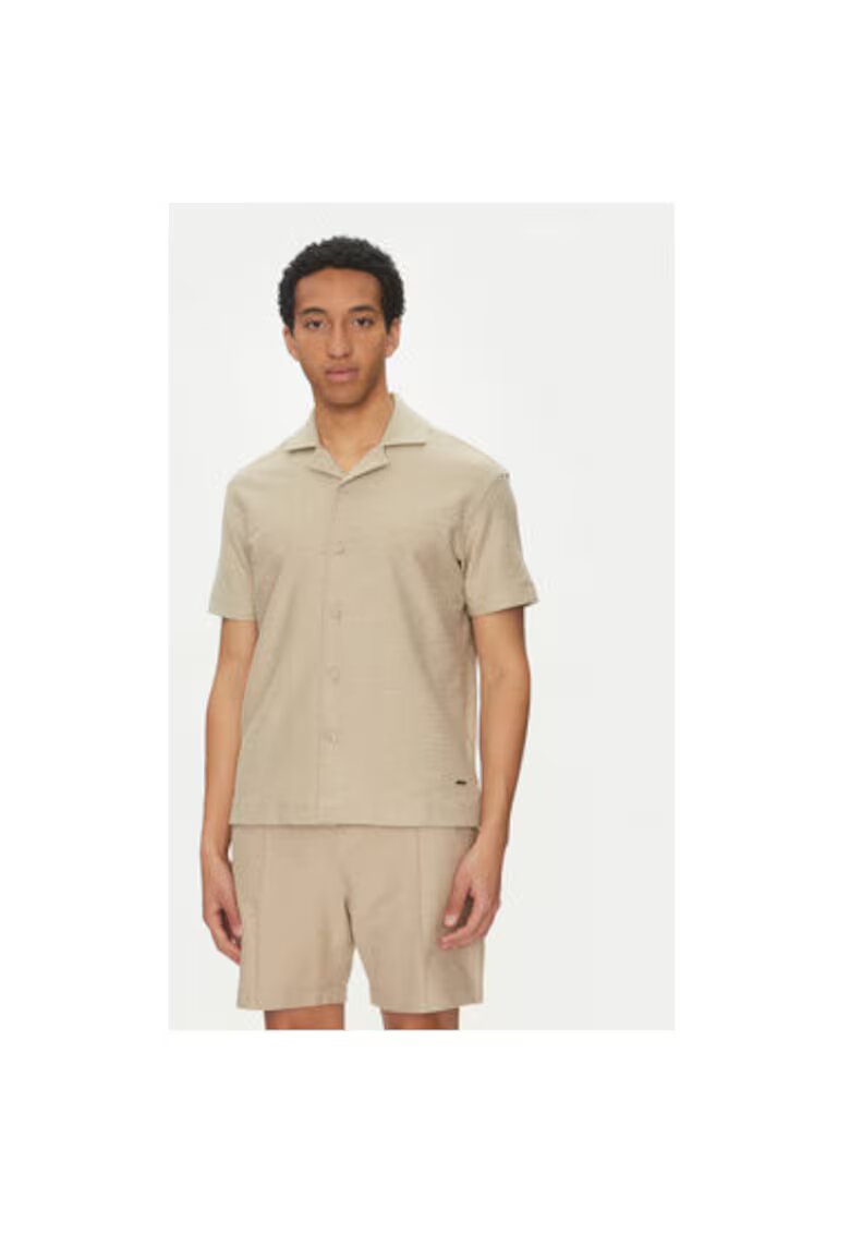 Joop! Camasa barbati 10019312 30045553 - Bumbac - Bej - Bej