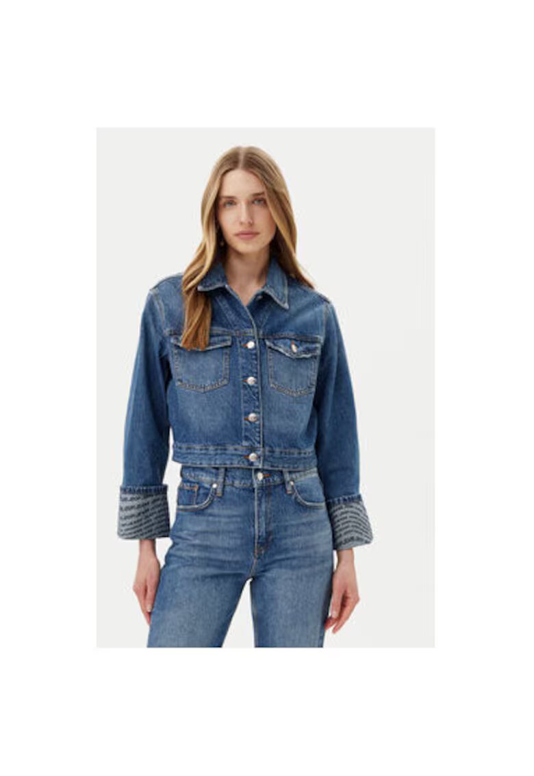 Joop! Jeans Jacheta de blugi dama - 10019647 30046665 - Bumbac - Albastru - Albastru