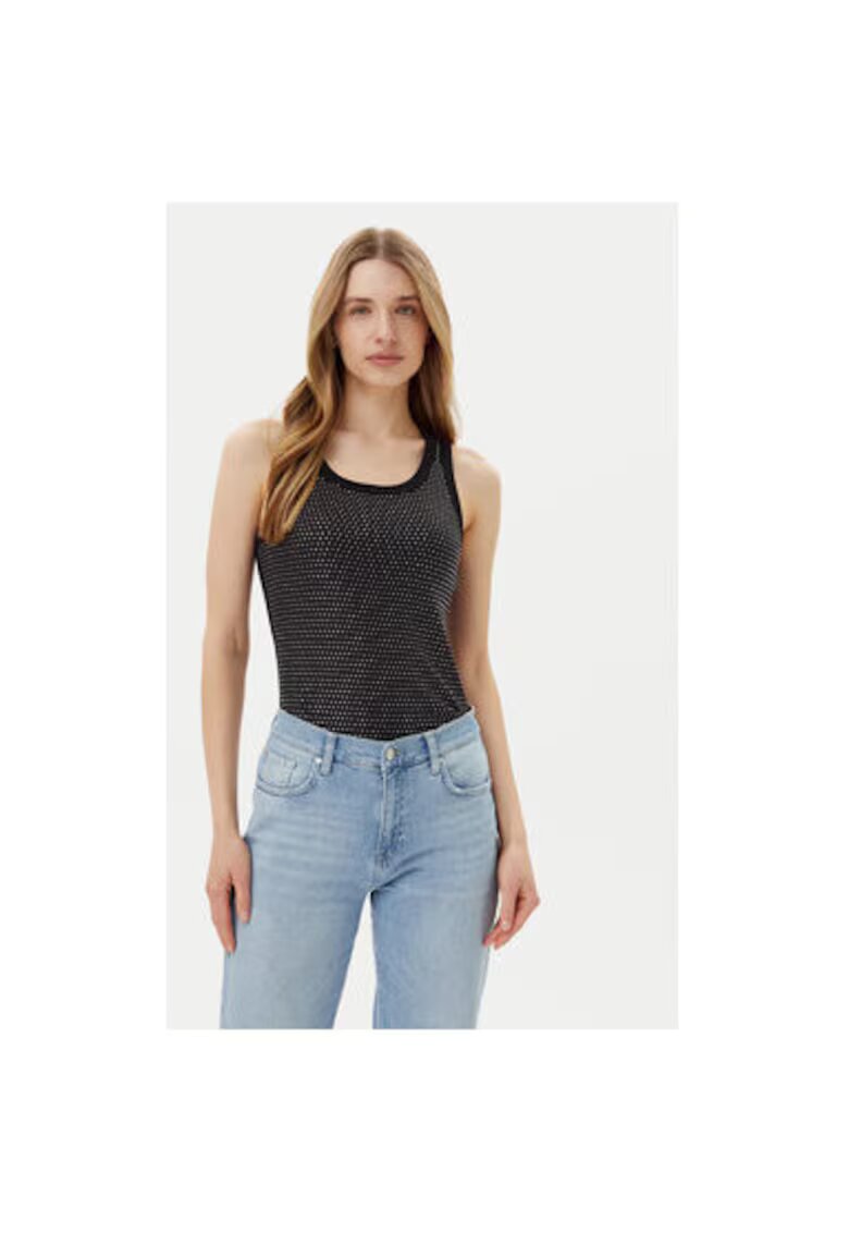 Joop! Jeans Top dama - 10019315 30046107 - Bumbac - Negru - Negru