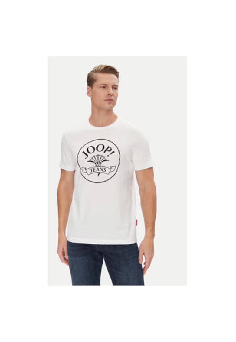 Joop! Jeans Tricou barbati - 10019357 30045679 - Bumbac - Alb - Alb