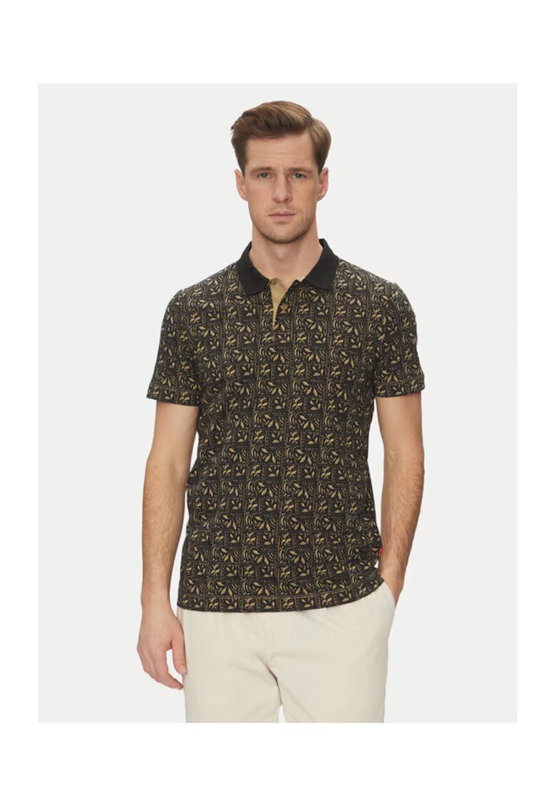 Joop! Jeans Tricou polo barbati - 10019364 30045688 - Bumbac - Maro - Maro