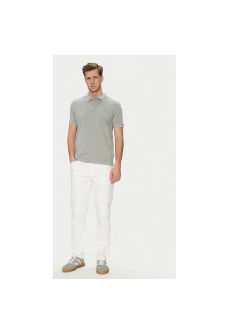 Joop! Jeans Tricou polo barbati - 10019371 30045619 - Bumbac organic - Gri - Gri