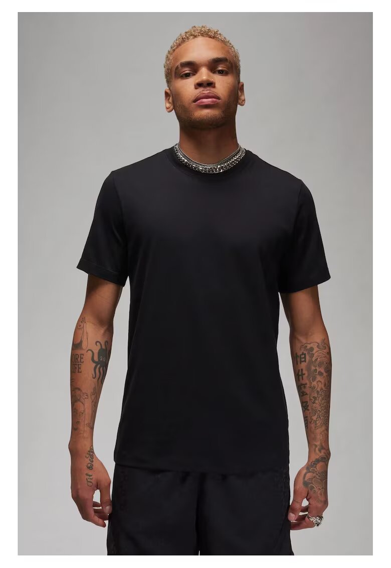 Jordan Tricou barbati - M J Core Blank Ss Crew - Bumbac - Negru