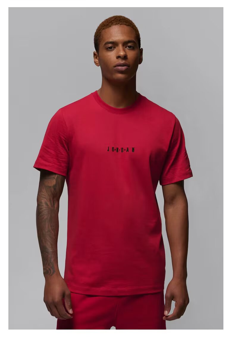 Jordan Tricou barbati - M J Emb Air Crew - Bumbac - Rosu -