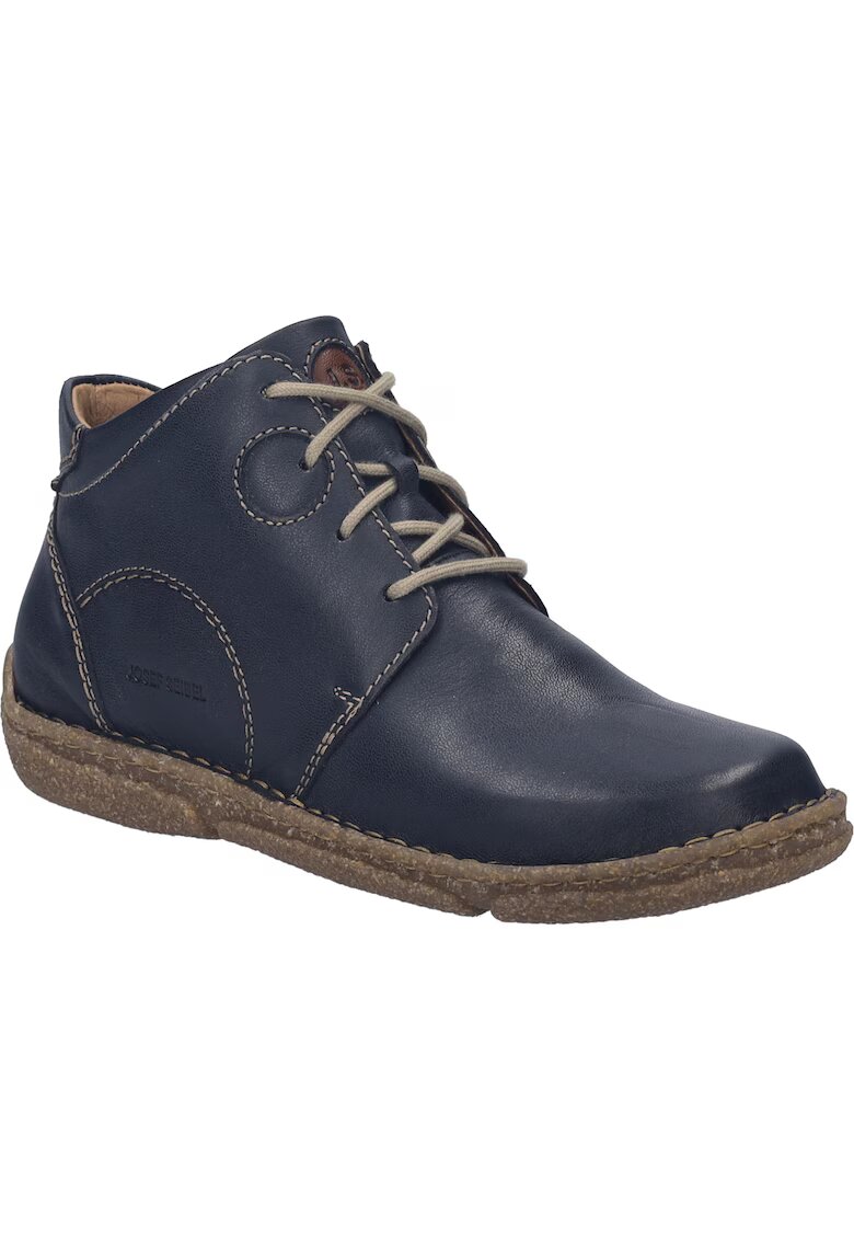 Josef Seibel Botine și cizme femei - Neele 46 - piele naturală - albastru - Albastru