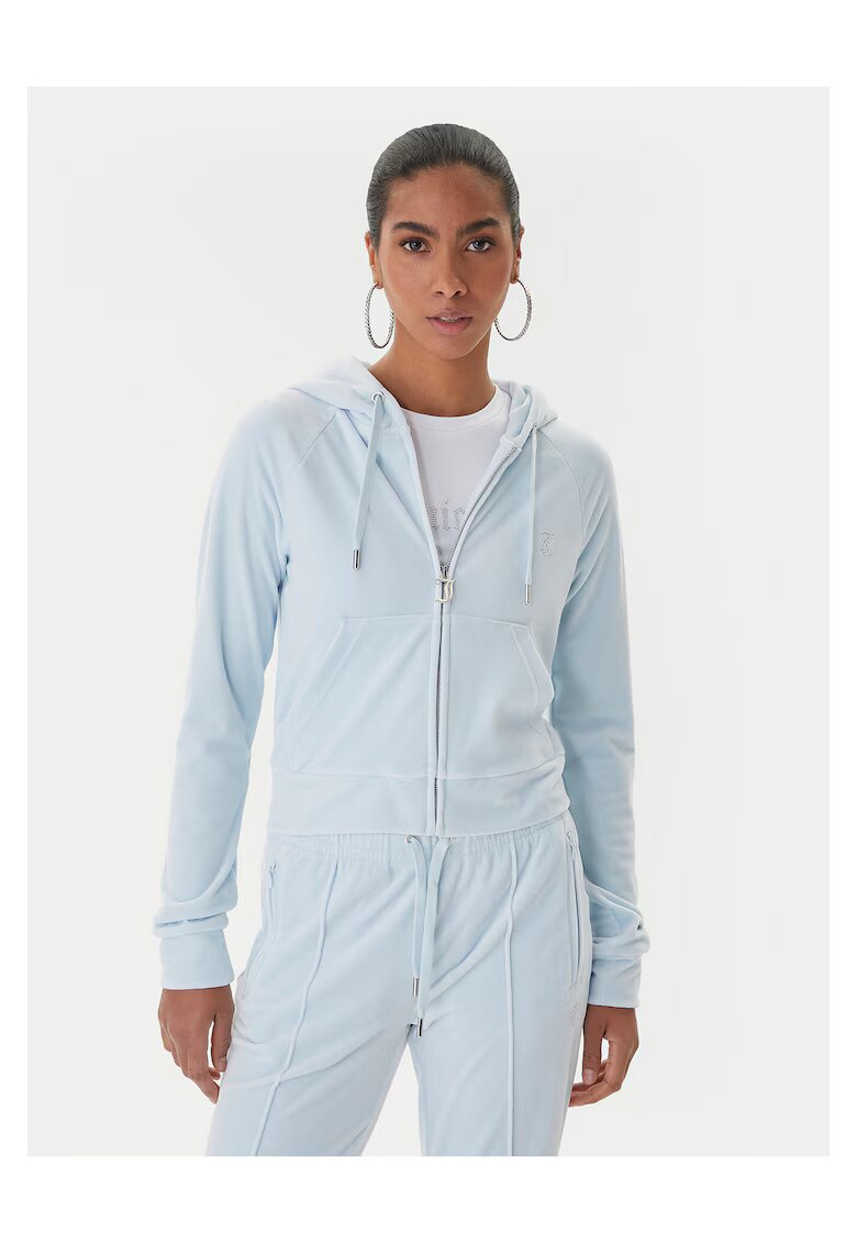Juicy Couture Hanorac dama albastru deschis - textil