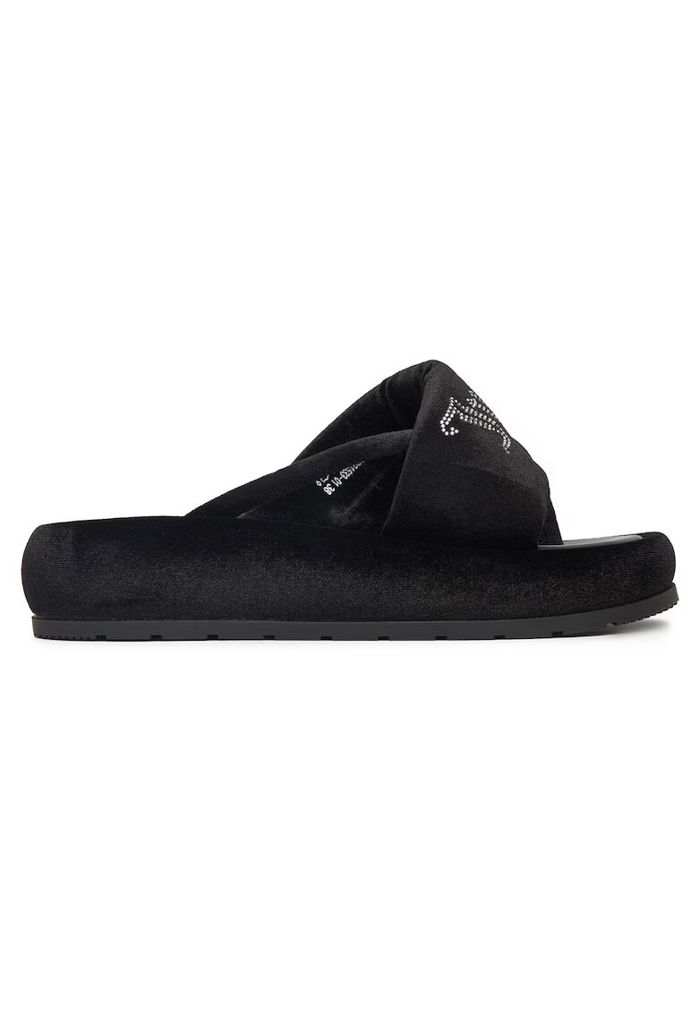 Juicy Couture Papuci negru - tesatura