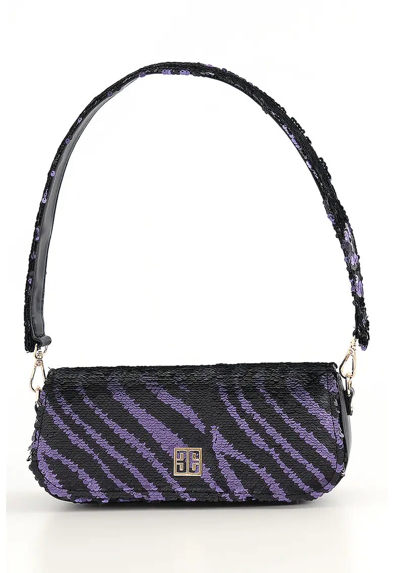 Just Like You Geanta cu maner si bareta - Negru/Violet