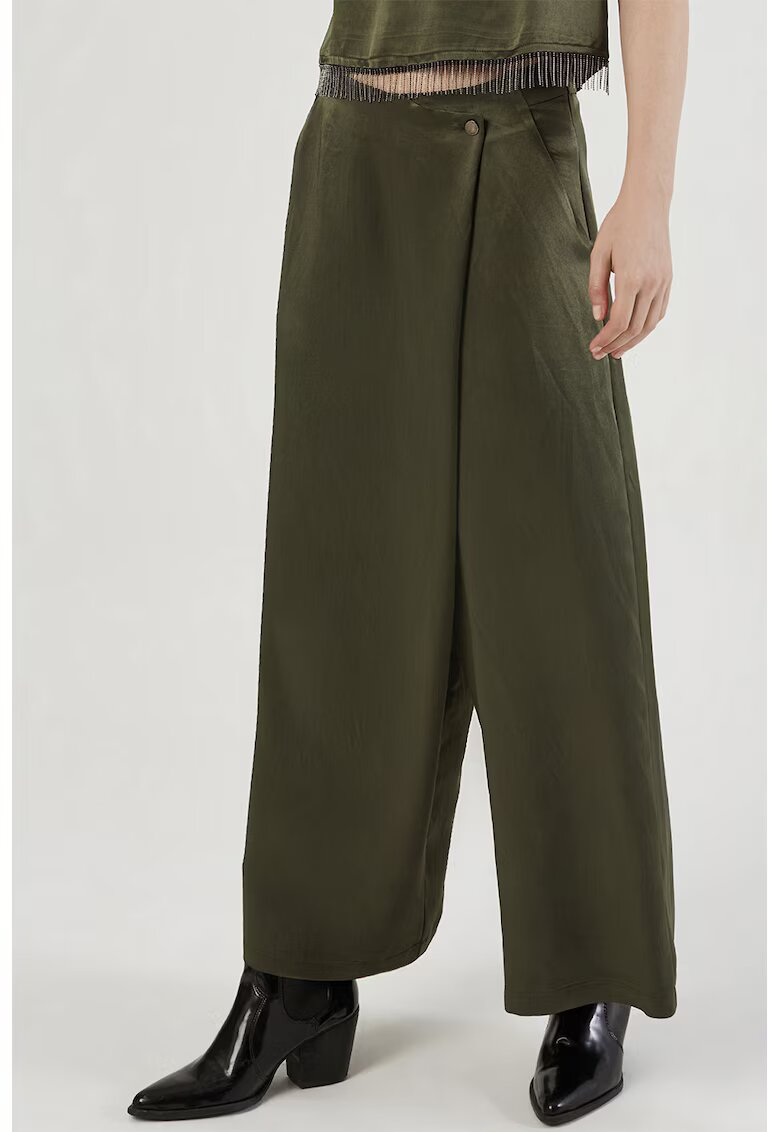 Just Like You Pantaloni culotte cu buzunare - Kaki