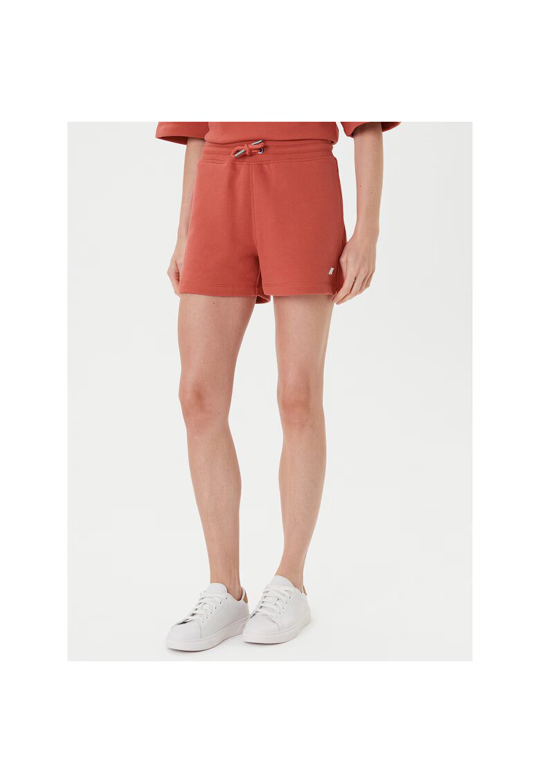 K Way Pantaloni sport dama scurti - rosu - fabricat respirabil