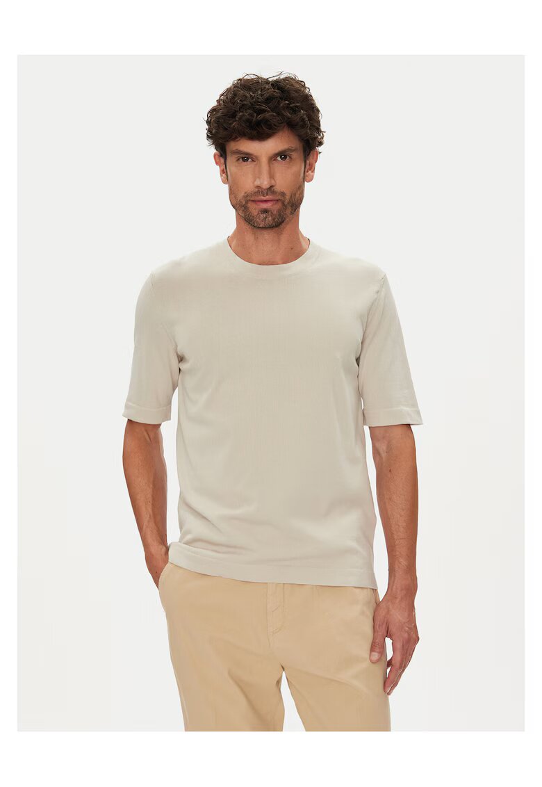 K Way Tricou barbati - bej - bumbac