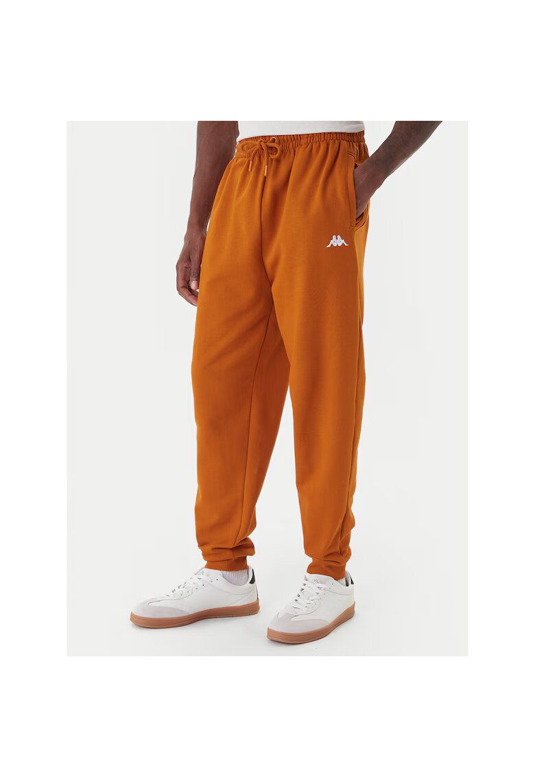 Kappa Pantaloni sport barbati portocalii - material confortabil