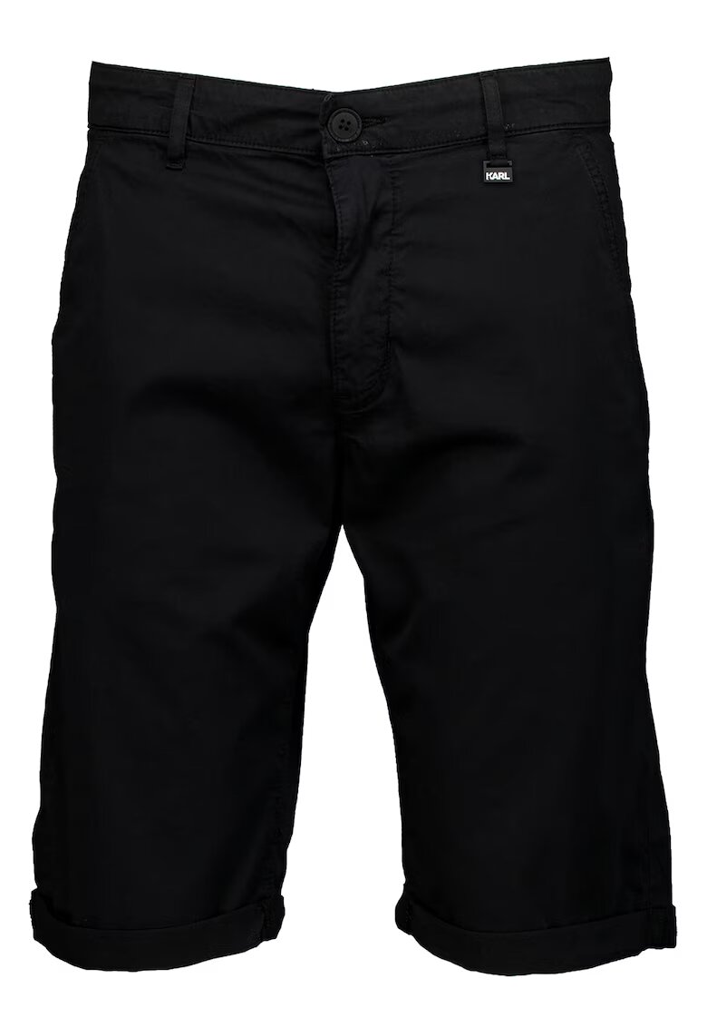 Karl Lagerfeld Bermude chino uni - Negru