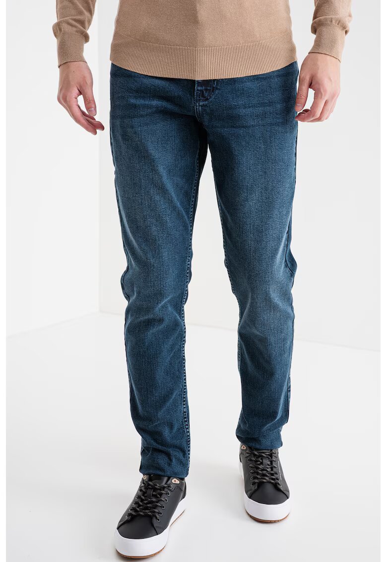 Karl Lagerfeld Jeans Blugi regular-fit cu buzunare - Albastru