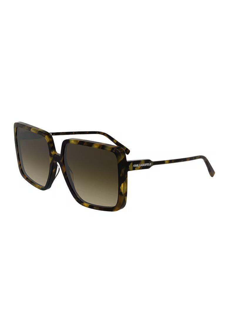Karl Lagerfeld Ochelari de soare patrati cu lentile in degrade - Negru stins