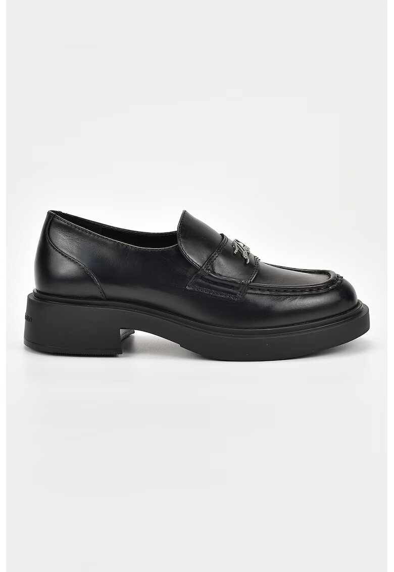 Karl Lagerfeld Pantofi loafer din piele cu detalii logo - Negru